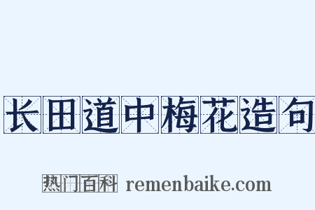 长田道中梅花造句是什么意思的图片
